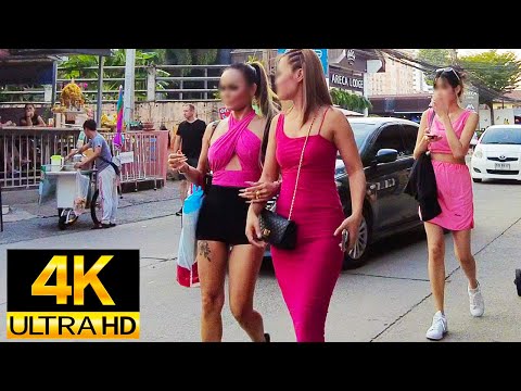 Pattaya 4K Walk Soi Honey, Soi LK METRO, Soi BuaKhao, Soi 13/2. Nov 2022.