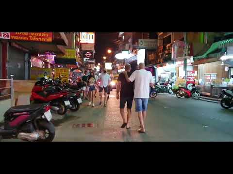 Pattaya Night Scenes,LK Metro,Soi Buakhao, Tree Town How was Pattaya 2022