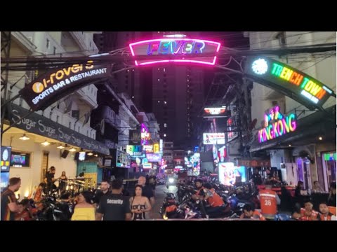Late Night Walk Soi Buakhao, LK Metro, Soi Boomerang, Soi Honey, Pattaya, Thailand